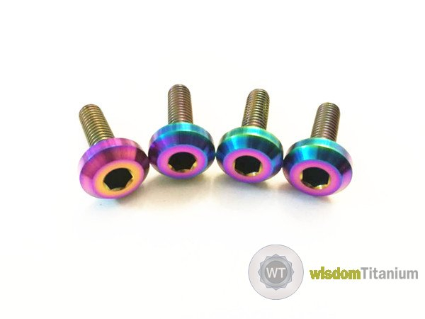 Titanium Lisence Bolts PVD Rainbow
