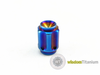 Titanium Valve Stem Caps Ti6al4v PVD Blue
