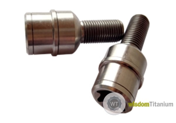 Porsche Titanium Wheel Lug Bolt T80 Head with Standard 15mm Washer