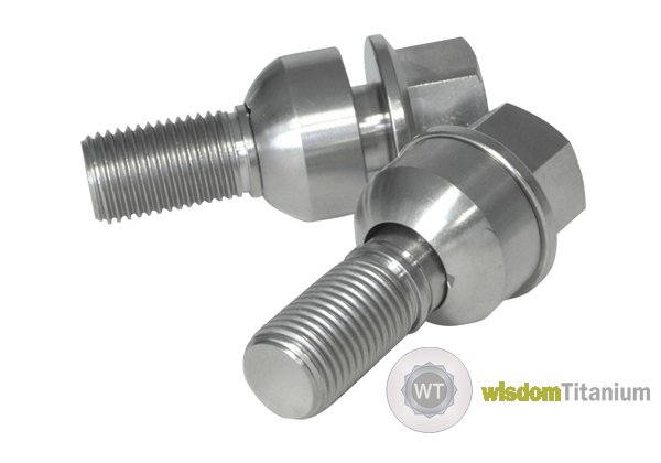 OEM Porsche Titanium Wheel Lug Bolt Hex Flange Head